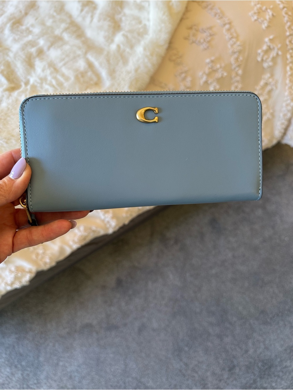 ‼️AUTHENTIC‼️🦋COACH CORNFLOWER LEATHER WALLET🦋NWOT
